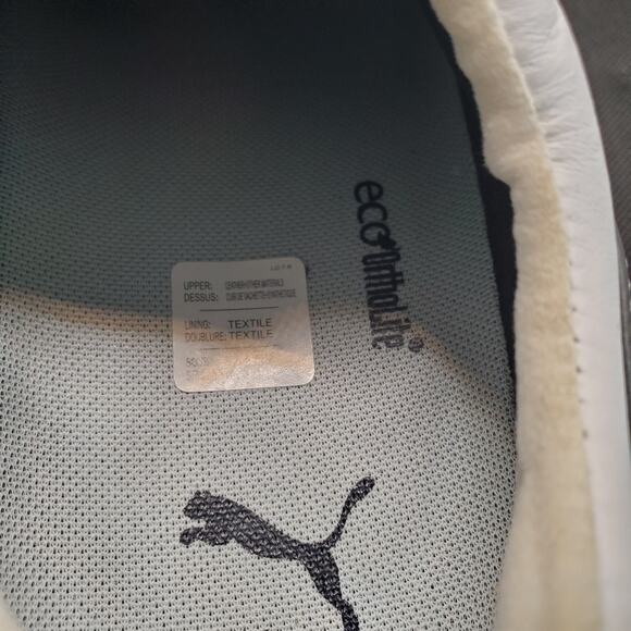PUMA 187274 01 ECO ORTHOLITE MAN GOLF SHOES White Gray LEATHER SIZE 11 - Picture 5 of 12